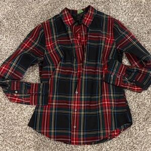 J. Crew Plaid Holiday Shirt